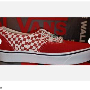 VANS Men's 9/Women's 10.5 Era ComfyCush Tear Check Red - VN0A3WM9V9Z